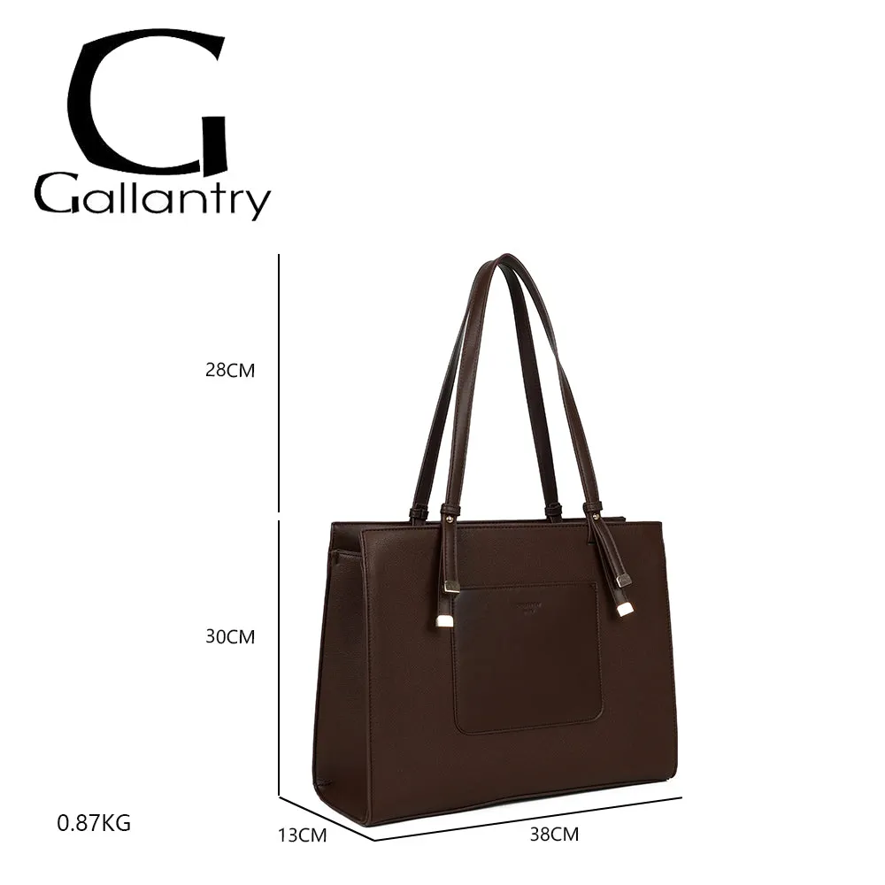 Gallantry Paris Le Orsay grand sac cabas Coffee grainé