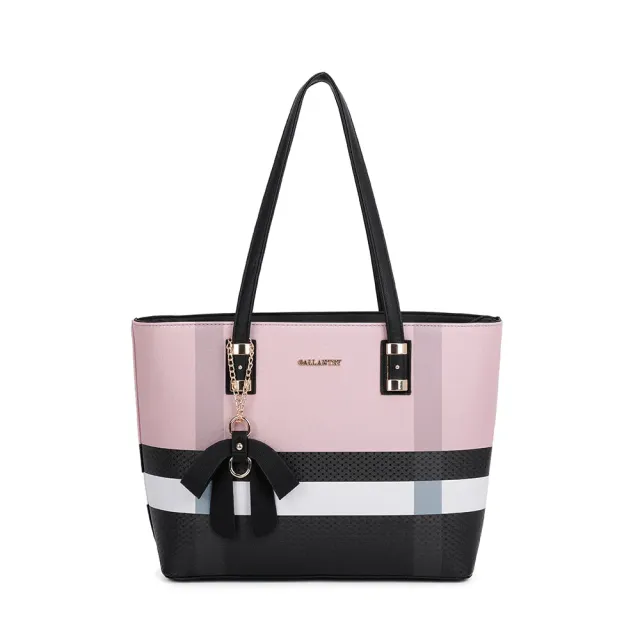 Gallantry Paris Jolie sac cabas rose simili cuir