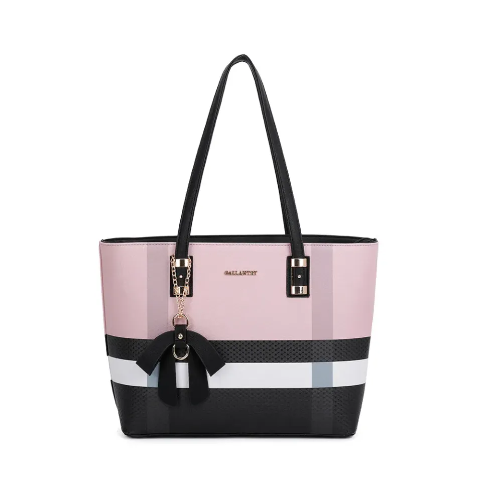 Gallantry Paris Jolie sac cabas rose simili cuir