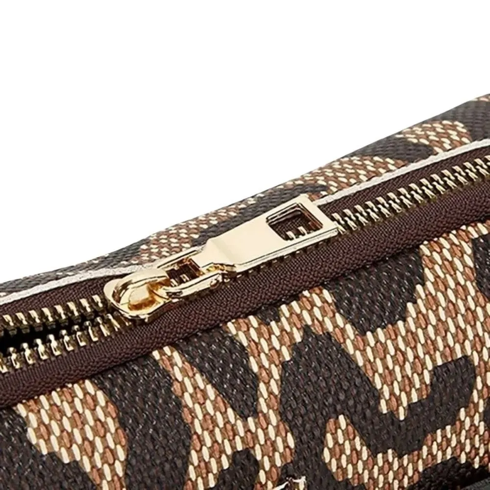 Maison Sacoches Nysa mini banane femme marron portefeuille