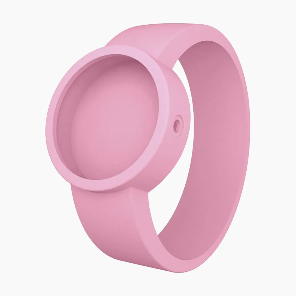 O bag O Clock bracelet silicone orchidée L