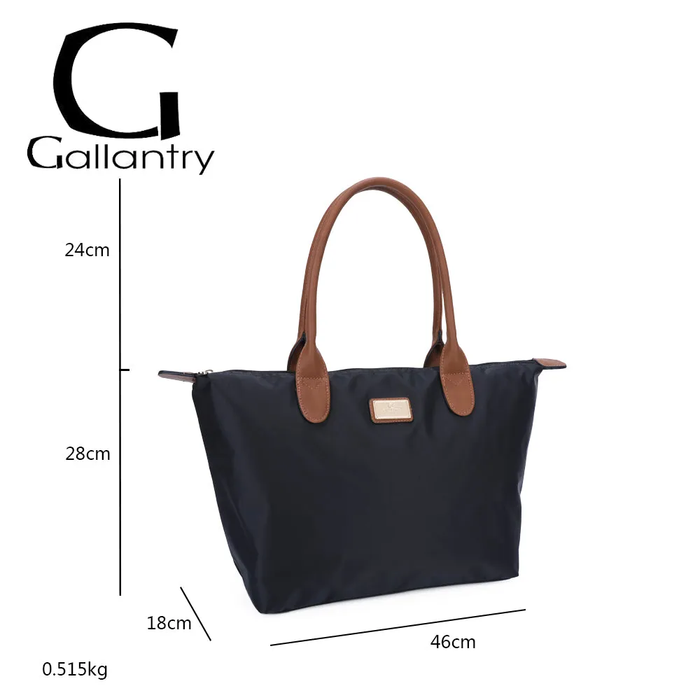Gallantry Paris La Balade Large cabas nylon noir zippé