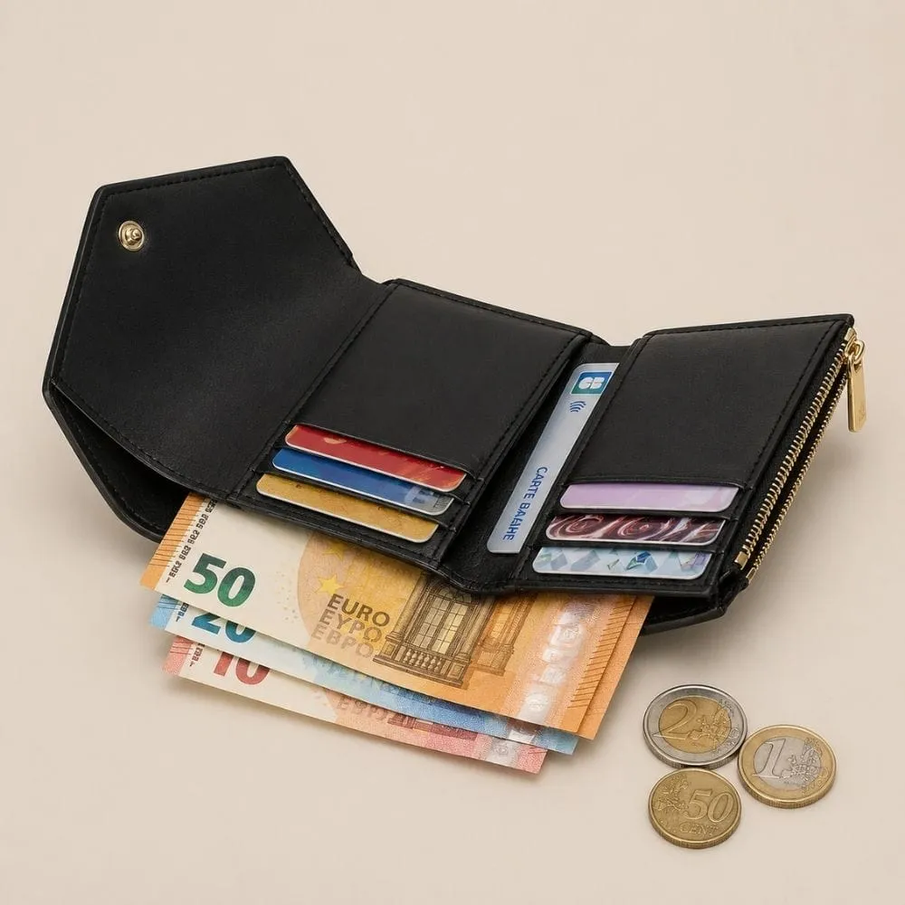 Maison Sacoches Miren porte-monnaie femme cuir Café