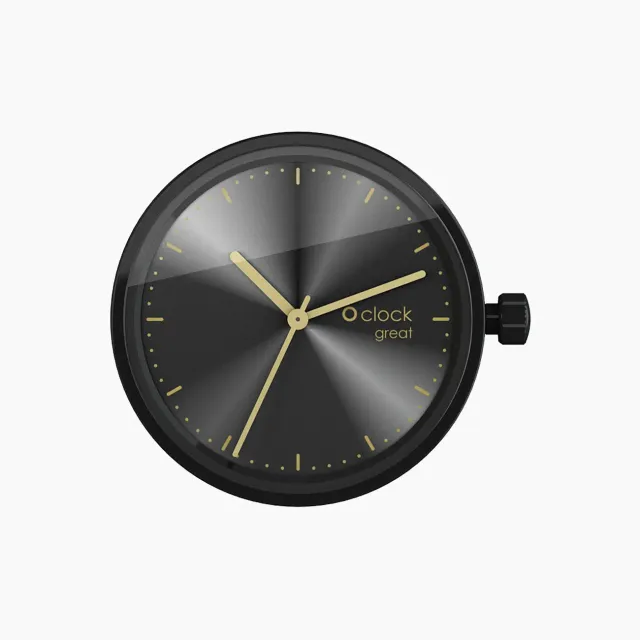 O bag O Clock Great mécanisme montre Soleil noir