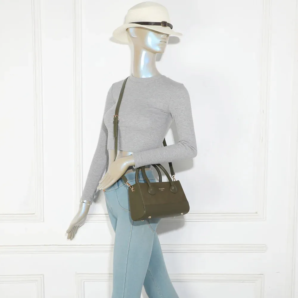 Gallantry Le Basile petit sac à main Vert Fonçé suédine