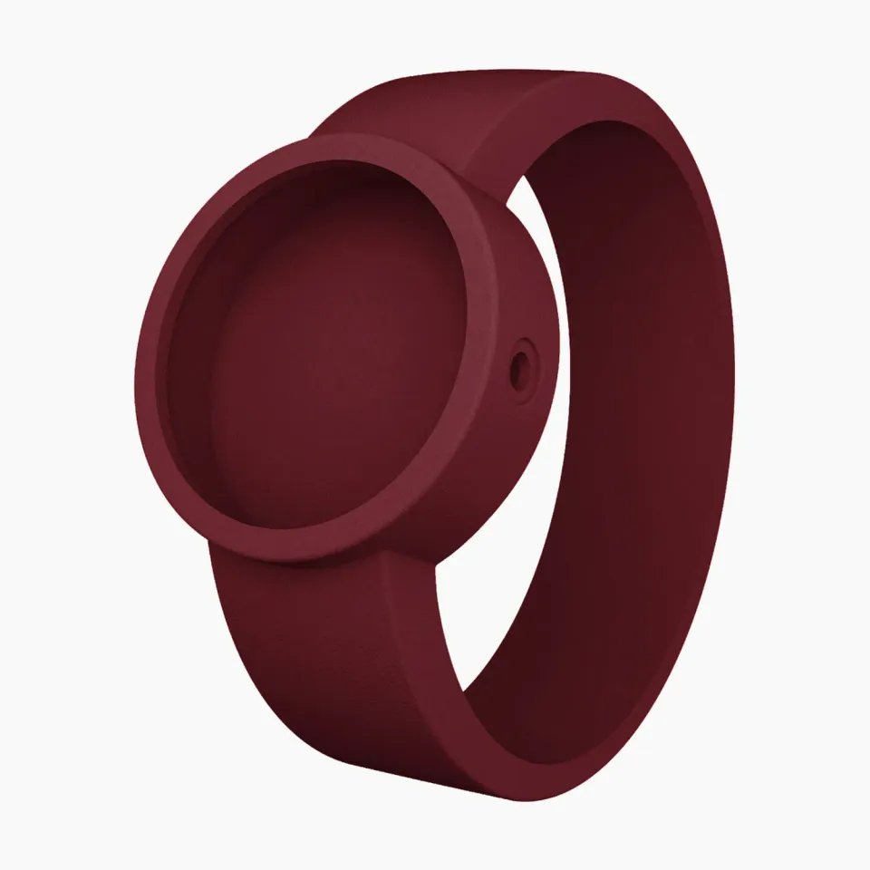 O Bag O Clock bracelet montre silicone rubis L