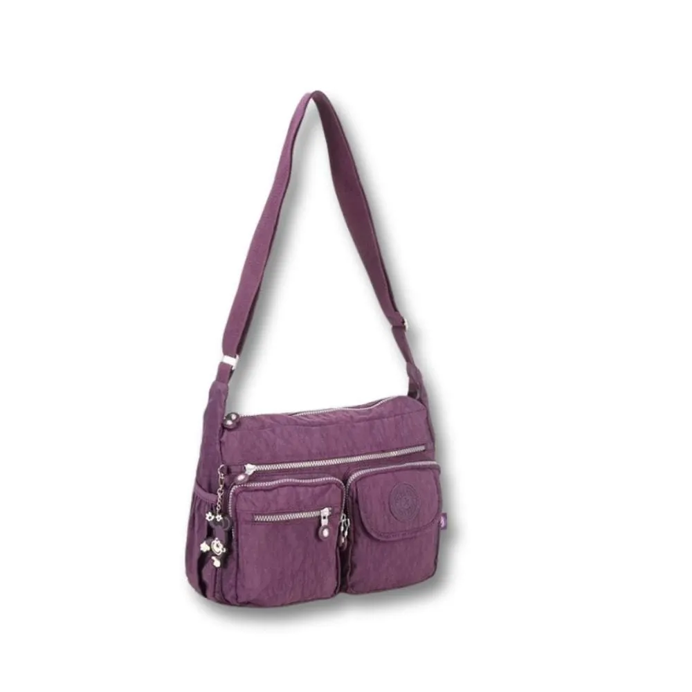 Maison Sacoches Dalia sac bandoulière femme café nylon