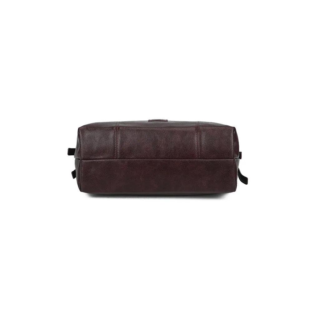 Gallantry Le Brumaire sac épaule bordeaux effet patiné