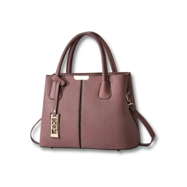 Maison Sacoches Roxane tote bag violet bandoulière amovible