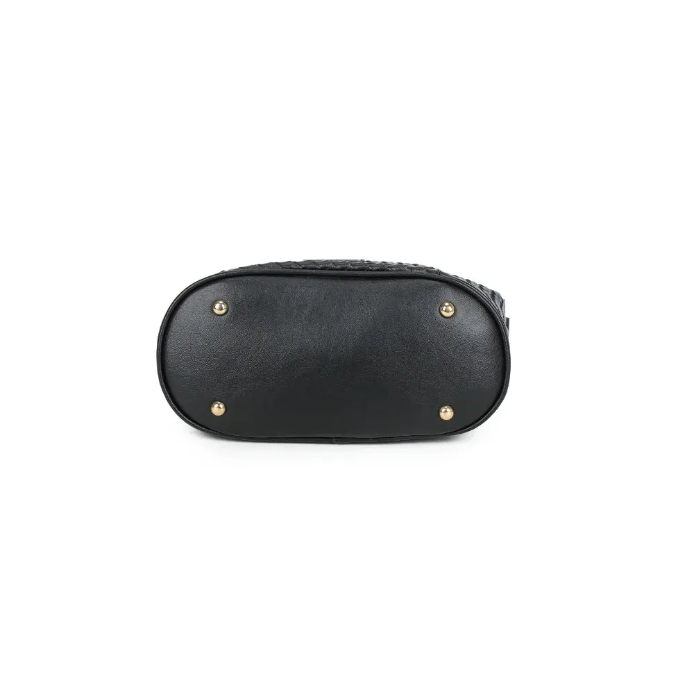 Gallantry Paris Bellina sac à main tressé noir