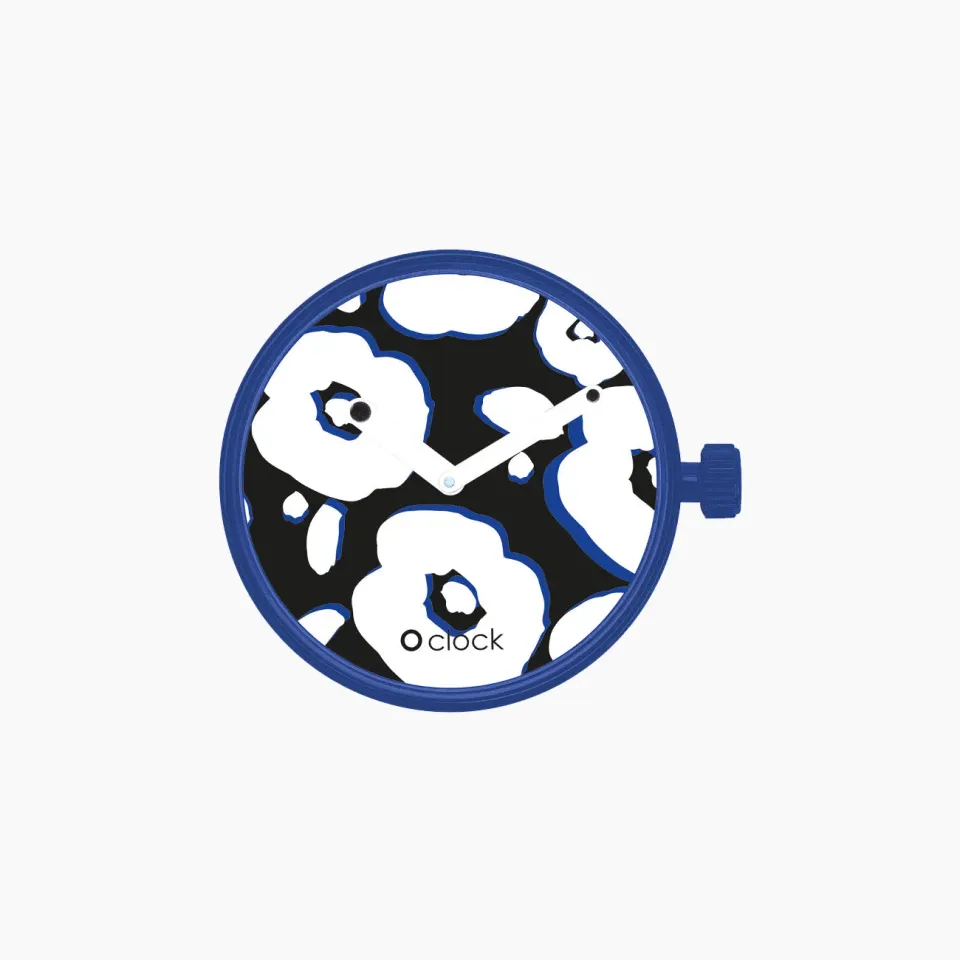 O bag O Clock NYC Flower mécanisme montre noir