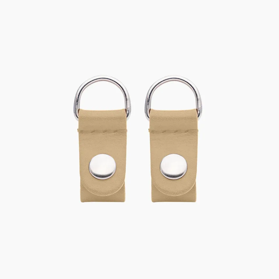 O bag O pocket Clip sac tissu beige doré