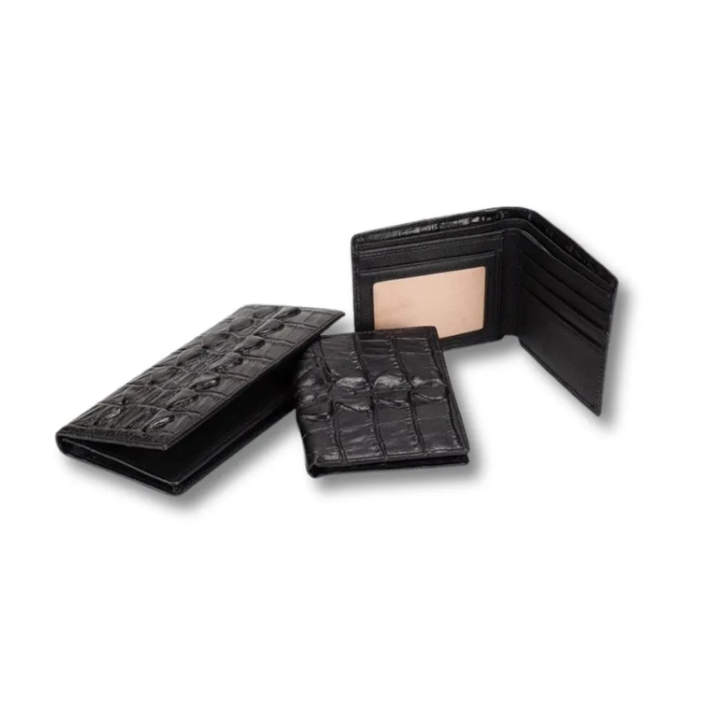 Maison Sacoches Navor portefeuille crocodile cuir 3 formats