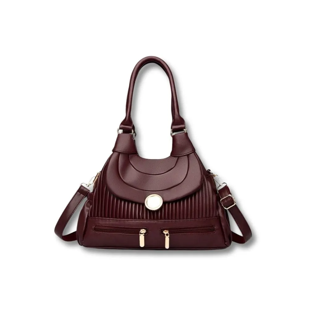 Maison Sacoches Isaline Sac Fourre-Tout Kaki Cuir Véritable