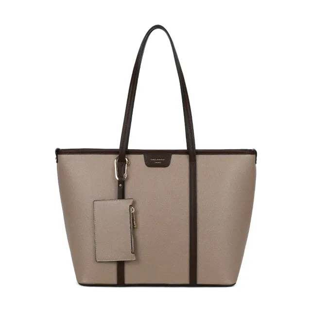 Gallantry Paris Aveline sac cabas zippé Taupe Coffee pochette