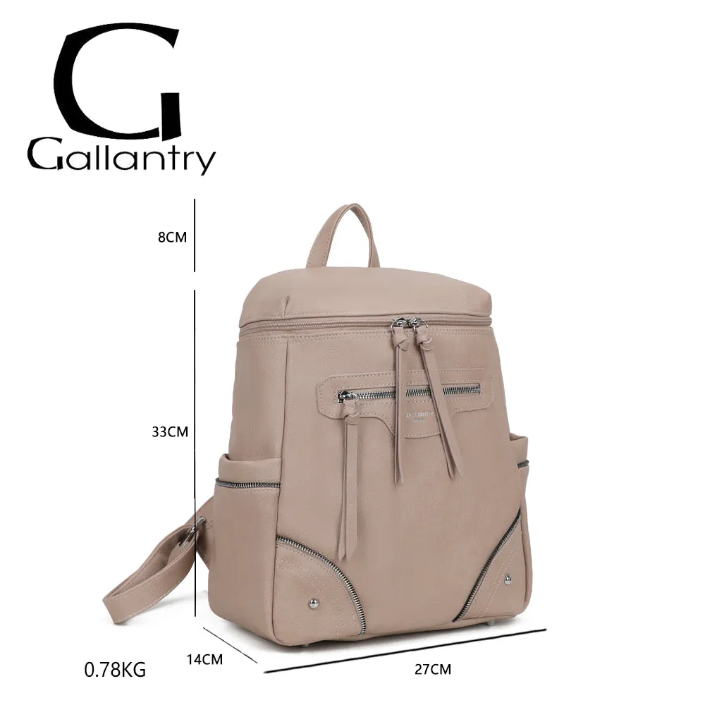 Gallantry Paris Le Gabin sac à dos taupe vegan