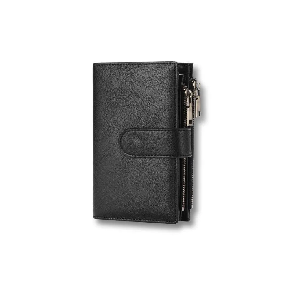 Maison Sacoches Sora portefeuille femme 3 volets cuir RFID