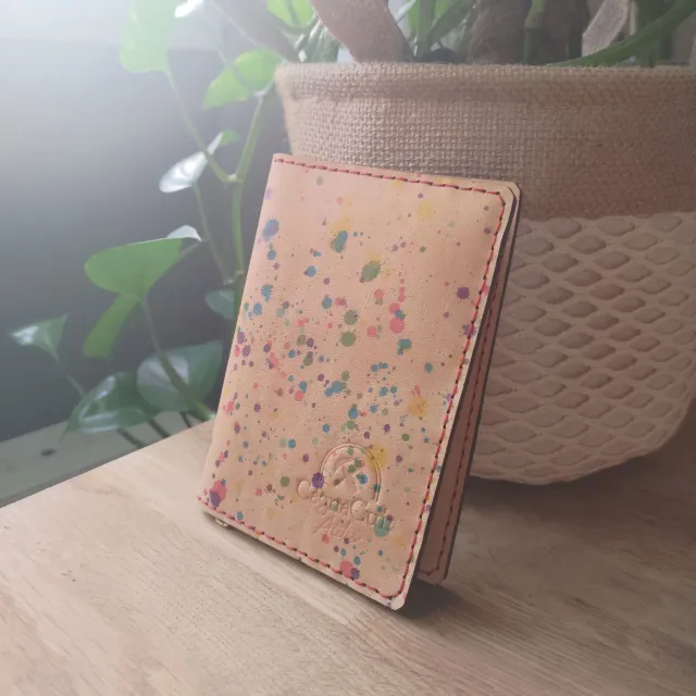 CagnaCuir Atelier Big Boss portefeuille cuir splash 8 cartes