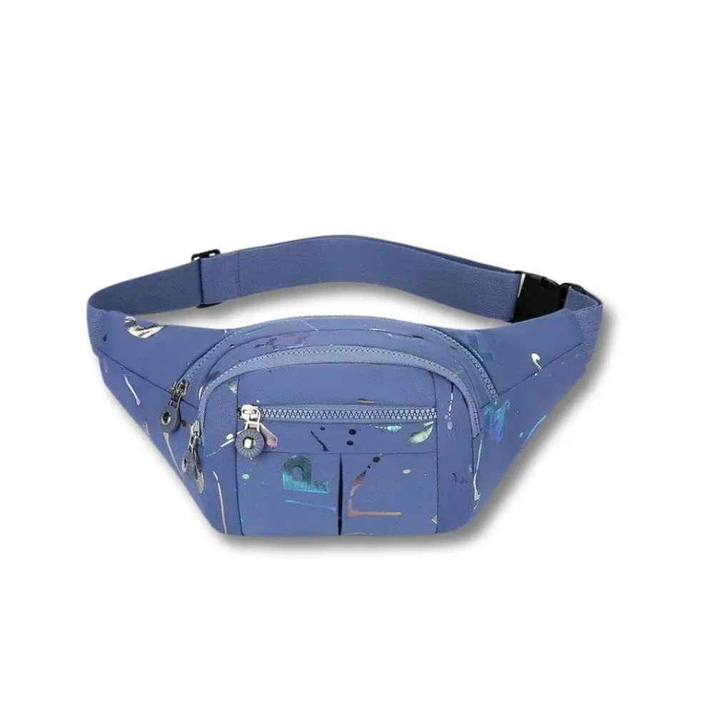 Maison Sacoches Tessa sac banane bleu tissu léger