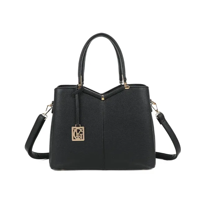 Gallantry Paris Élisa sac à main noir bandoulière bicolore