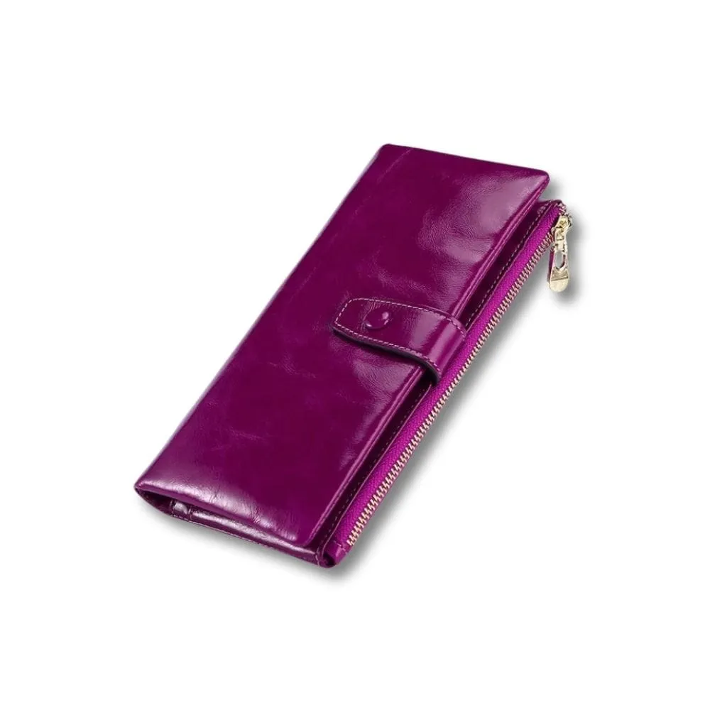 Maison Sacoches Avelia portefeuille femme cuir Rouge