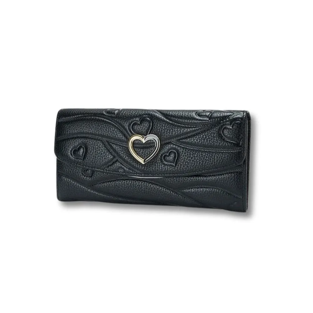 Maison Sacoches Serina Porte-Monnaie Cuir Long Rose