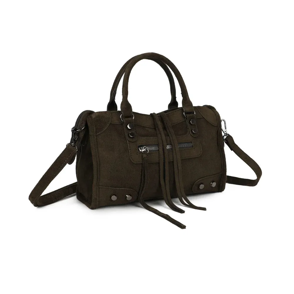 Gallantry Paris La Zélie sac à main bordeaux suédine