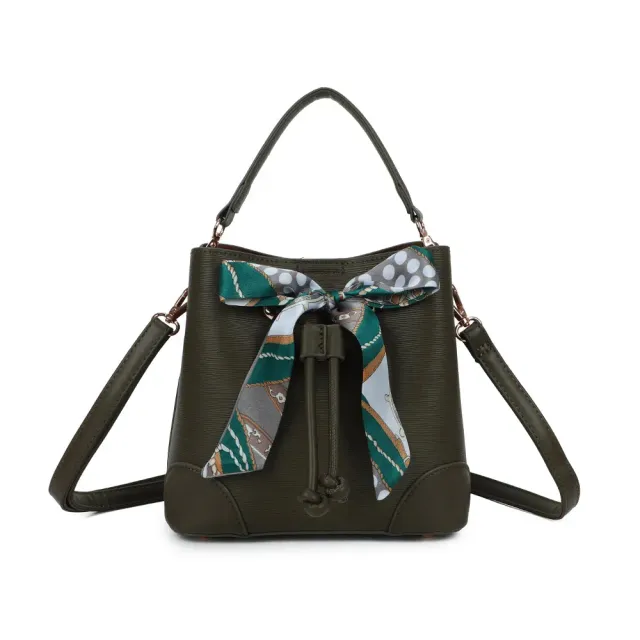 Gallantry Elysane sac seau vert foncé foulard