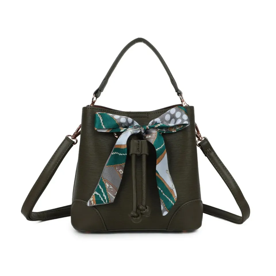 Gallantry Elysane sac seau vert foncé foulard