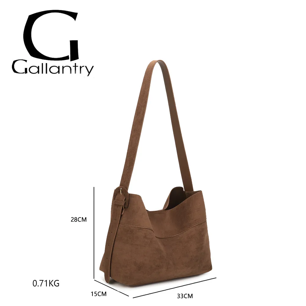 Gallantry Paris Vanys sac hobo suédine noir
