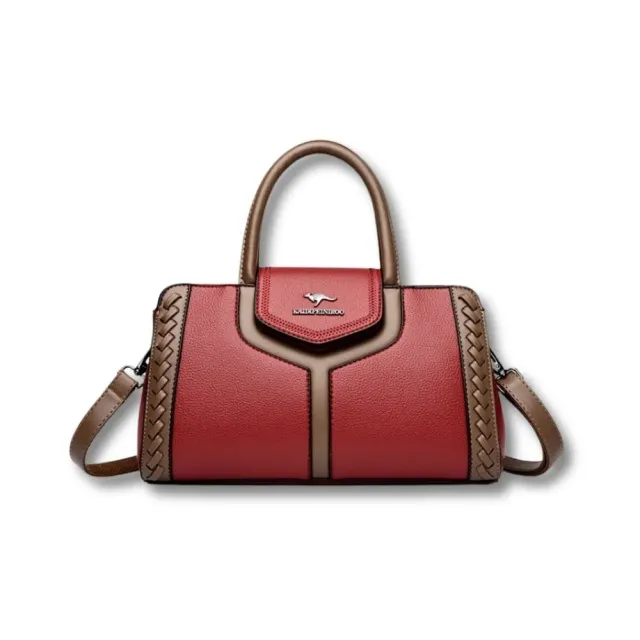 Maison Sacoches Clara sac bandoulière cuir rouge spacieux
