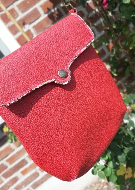 Atelier Anne R Myrlande sac bandoulière cuir rouge