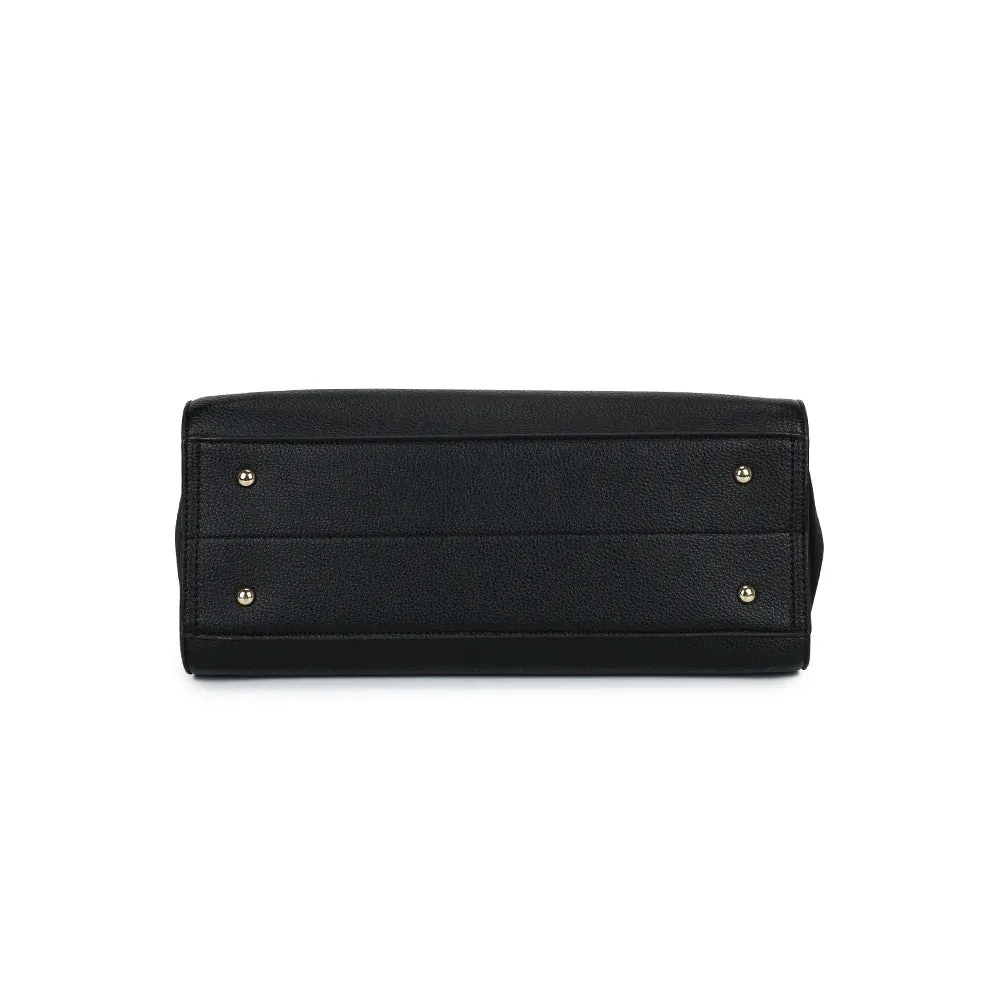 Gallantry Paris La Chiara cabas zippé taupe foncé grainé