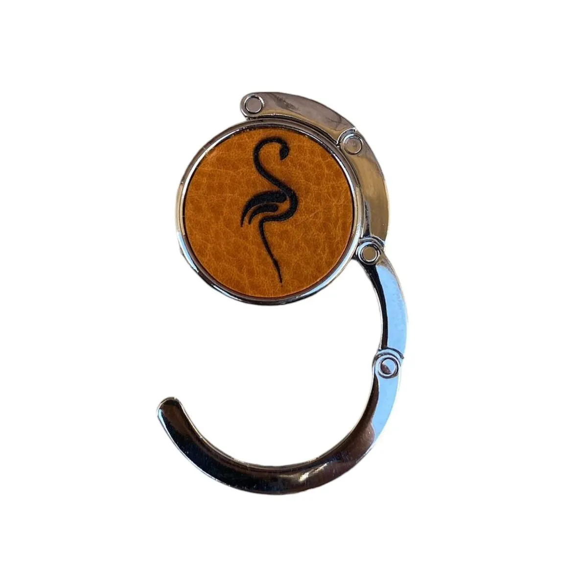 Hexagone Cuir accroche-sac cuir rond 4,3 cm