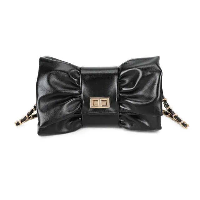 Gallantry Paris La Diva pochette soirée noir nœud brillant