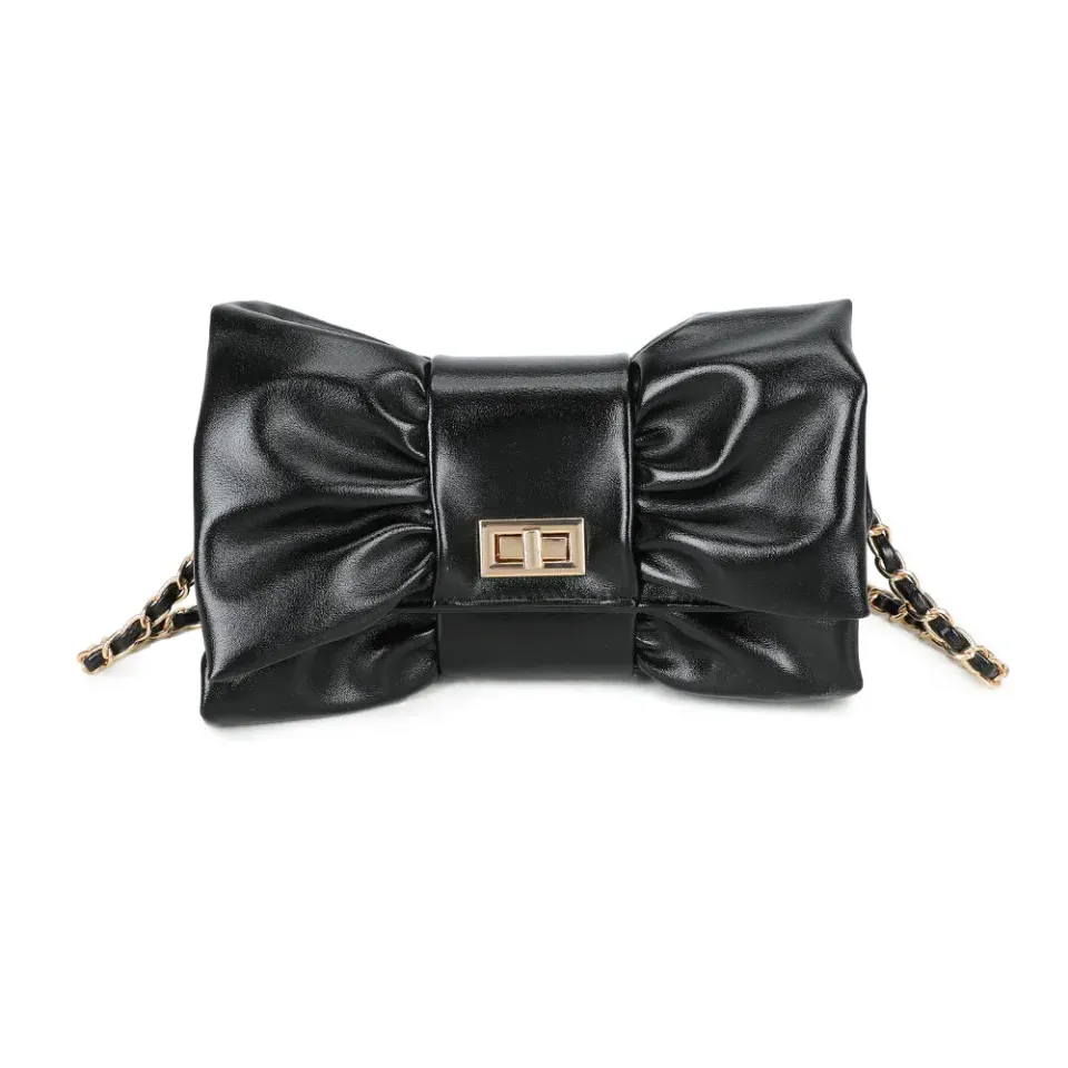 Gallantry Paris La Diva pochette soirée noir nœud brillant