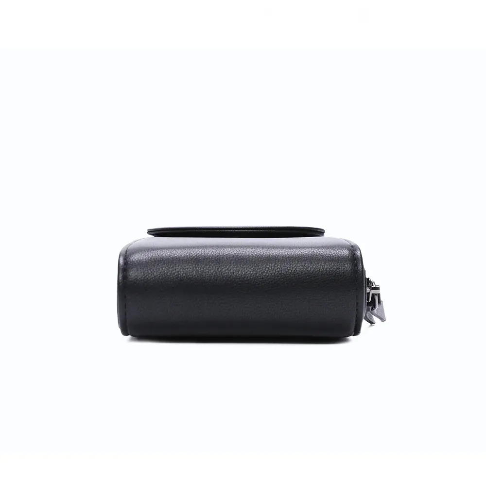 Gallantry Délicate mini sac bandoulière noir téléphone
