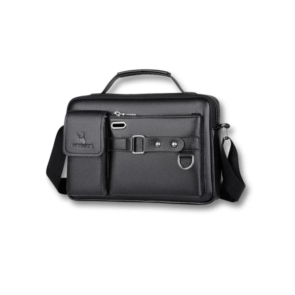 Maison Sacoches Jorn sacoche cartable marron cuir PU