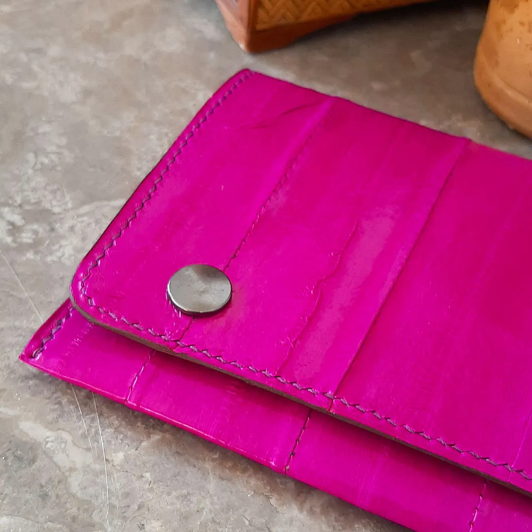 Atelier Anne R compagnon Clareine cuir fuchsia