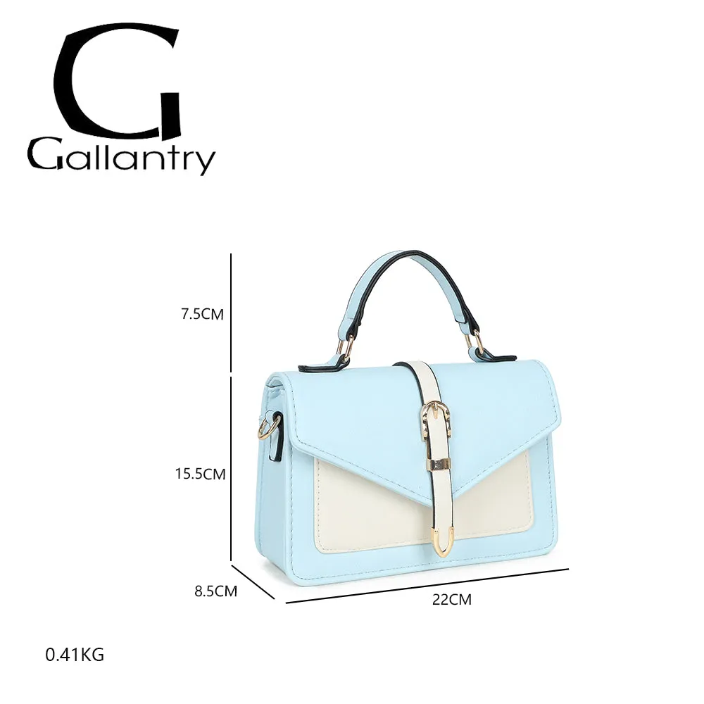 Gallantry Marina sac à main bicolore noir compact