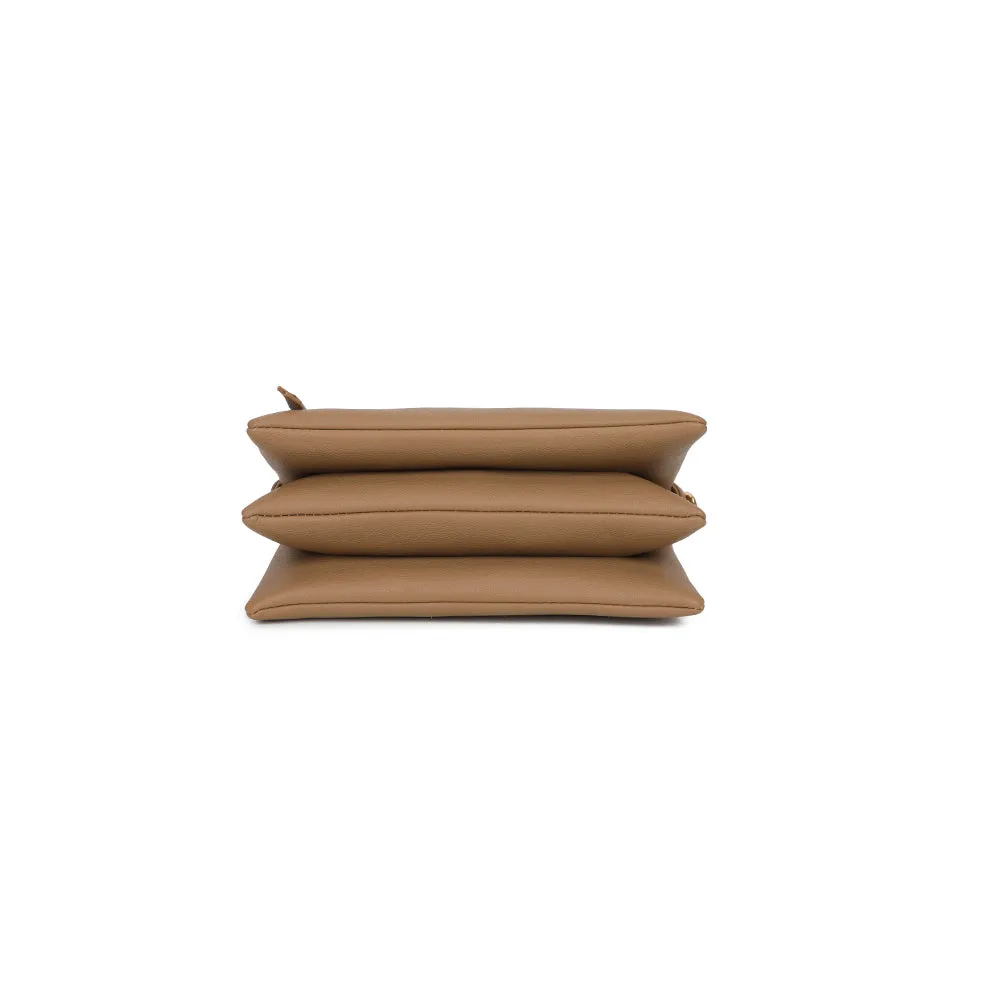 Gallantry Paris Vélane sac bandoulière taupe foncé zippé