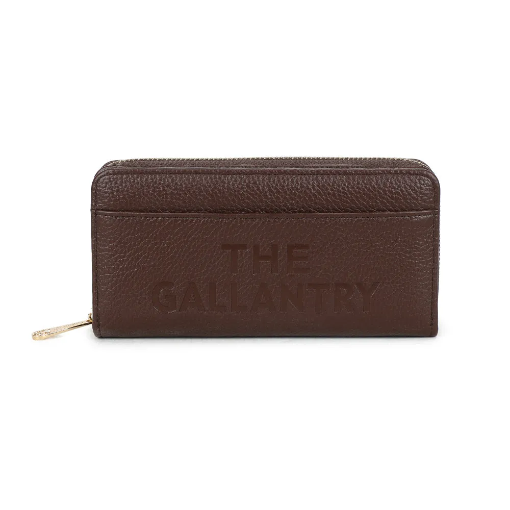 Gallantry Le Compagnon Tendre portefeuille noir 19 cm zippé
