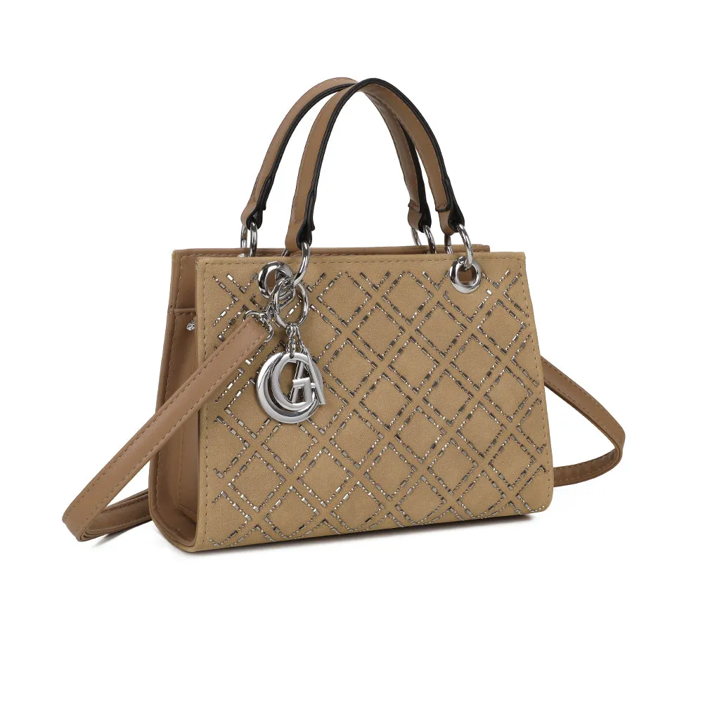 Gallantry Paris Sélène sac à main losanges bijou
