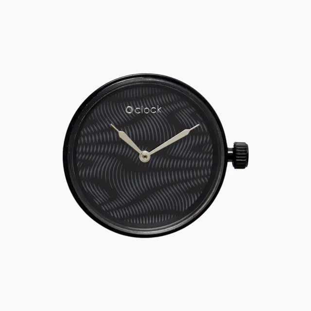 O bag O Clock cadran noir moiré