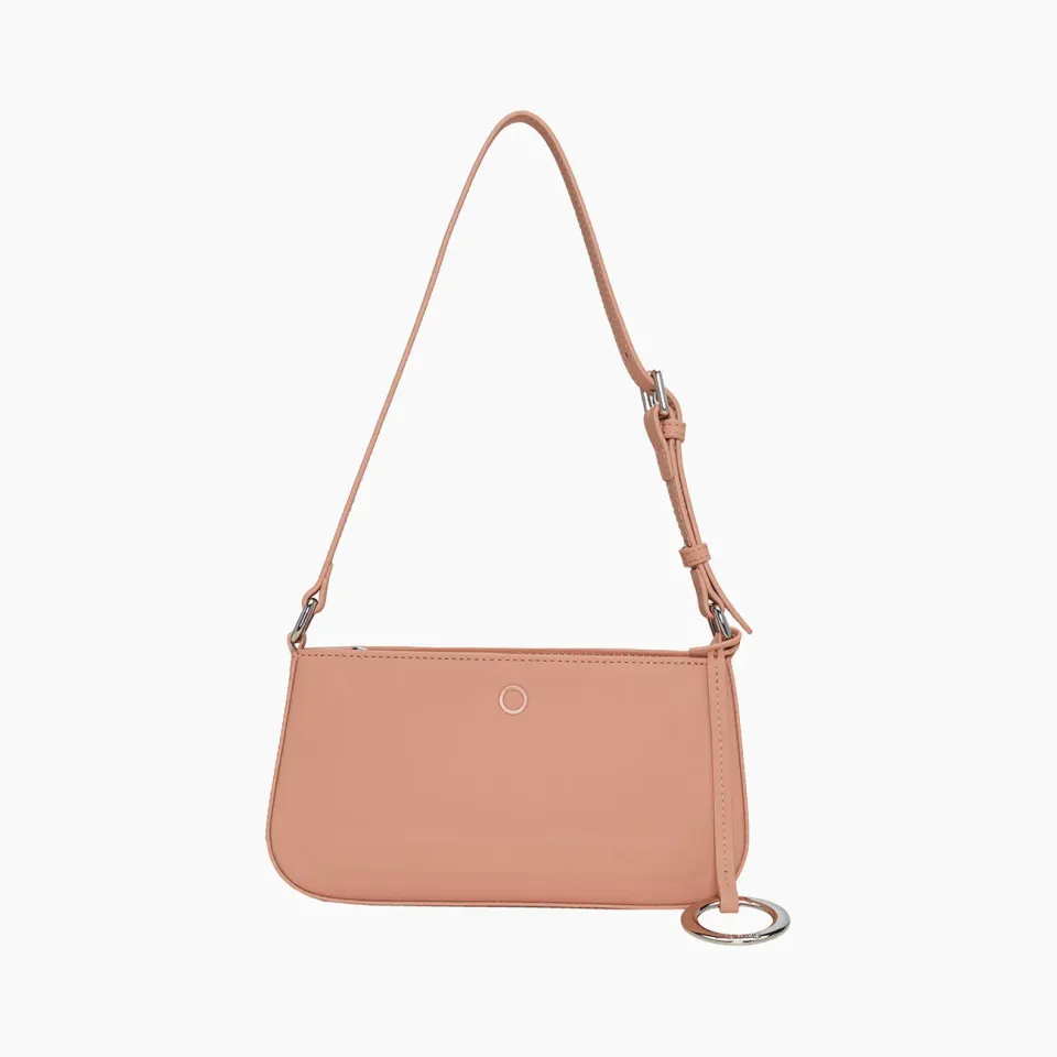 O bag Party sac bandoulière gommé blush