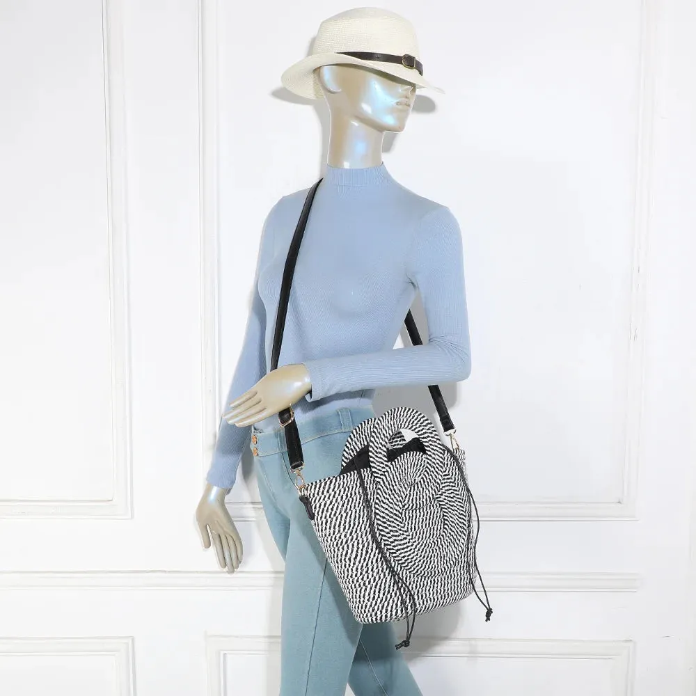 Gallantry Paris Le Ondina sac à main rose corde tressée