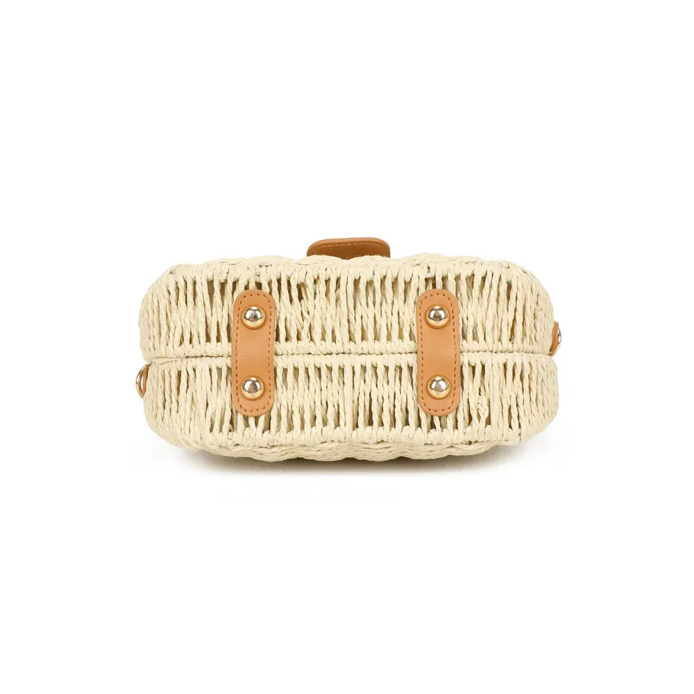 Gallantry Paris Palma sac main beige paille