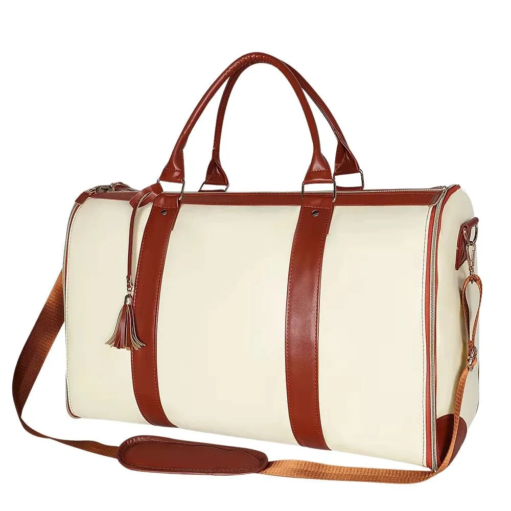 Mon Sacoche Sac de Voyage Pliable Grande Capacité beige