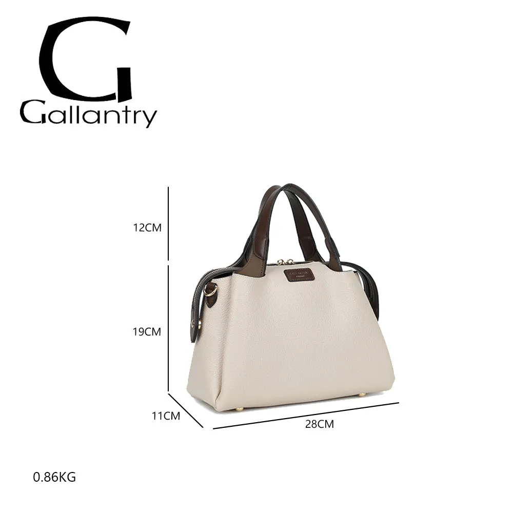 Gallantry La Montaigne sac à main coffee grainé
