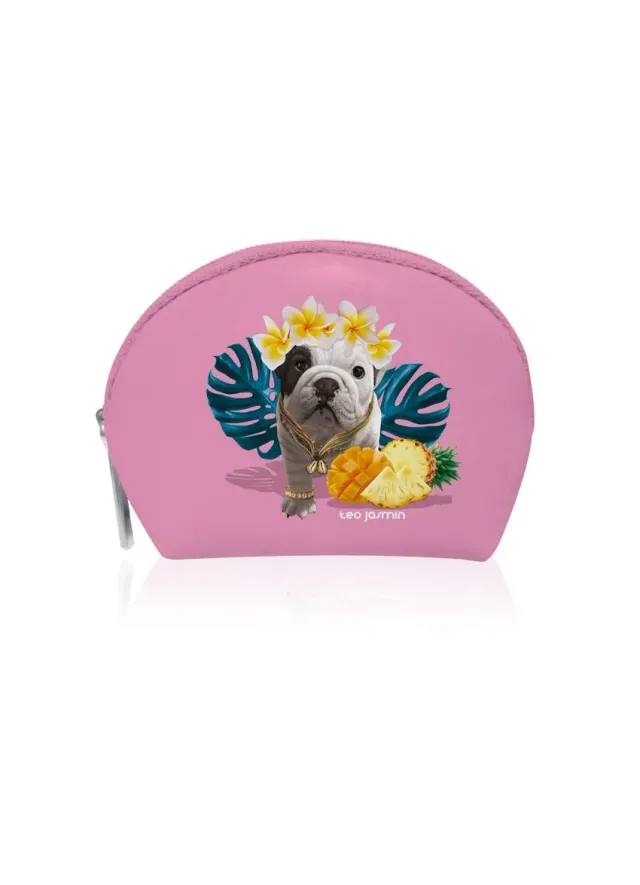 Téo Jasmin Teo Demi-Lune porte-monnaie Tropical Bonbon